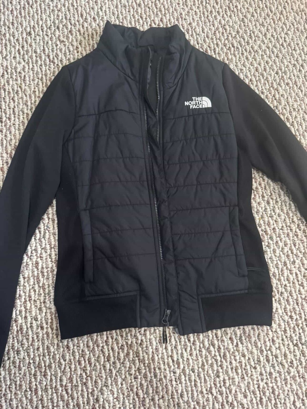 The North Face Black Quilted Hybrid Jacket